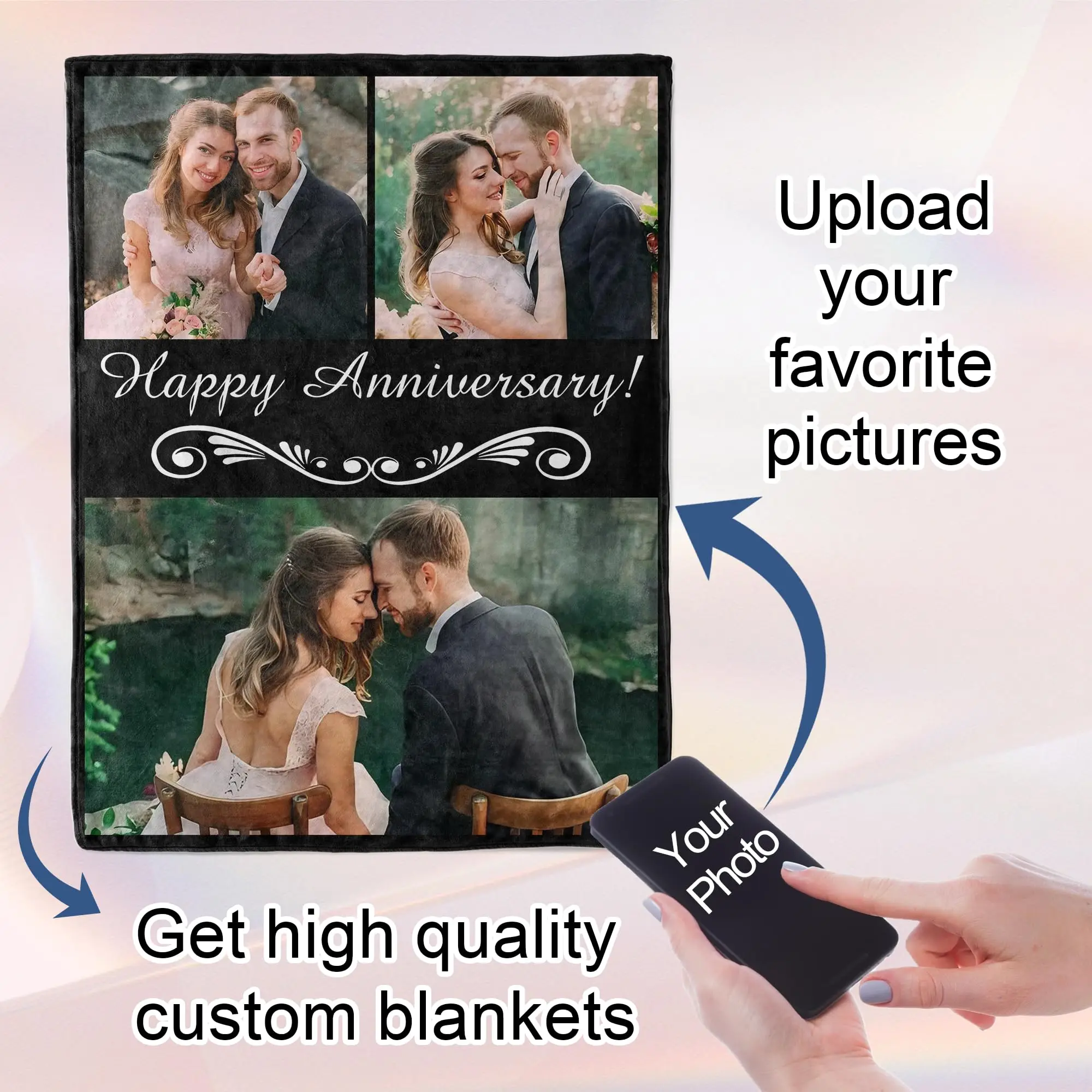Personalized Photo Fleece Blanket – Custom Memory Gift - Image 4