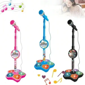 Superstar Kids Karaoke Microphone & Adjustable Stand