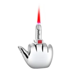 The Statement" Middle Finger Torch Lighter – Refillable Jet